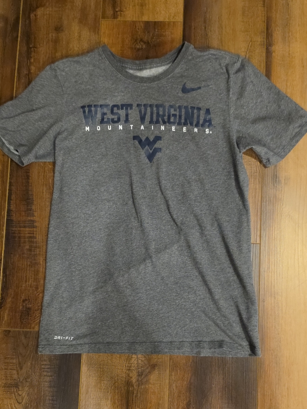Nike Gray West Virginia Mountaineers Short Sleeve Tee